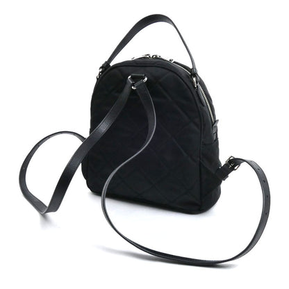 PRADA プラダ テスート インプントゥ リュック・デイパック ブラック 1BZ066 2AS3 F0002 レディース【中古】【美品】