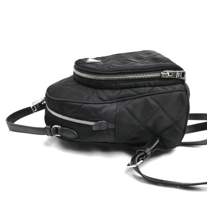 PRADA プラダ テスート インプントゥ リュック・デイパック ブラック 1BZ066 2AS3 F0002 レディース【中古】【美品】