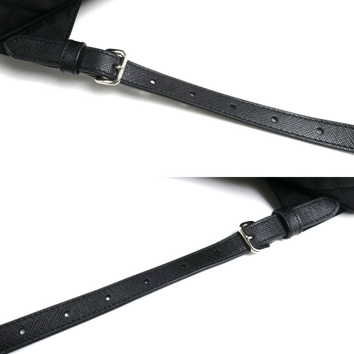 PRADA プラダ テスート インプントゥ リュック・デイパック ブラック 1BZ066 2AS3 F0002 レディース【中古】【美品】