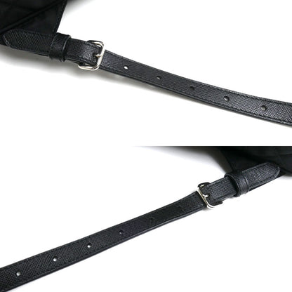 PRADA プラダ テスート インプントゥ リュック・デイパック ブラック 1BZ066 2AS3 F0002 レディース【中古】【美品】