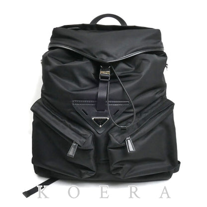 PRADA プラダ テスート Re-Nylon リュック・デイパック ブラック 2VZ108 メンズ【中古】【美品】