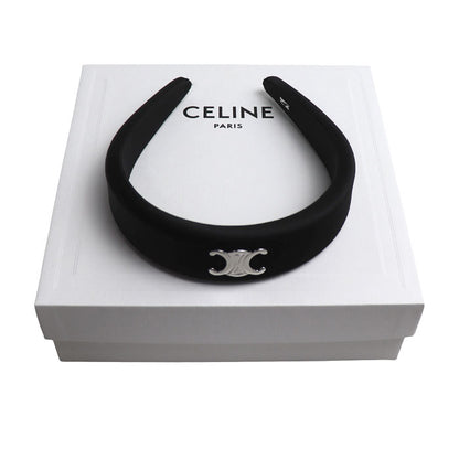 CELINE セリーヌ シルク カチューシャ トリオンフ ヘアアクセサリー 46Y3711BC.38NO レディース【中古】【美品】