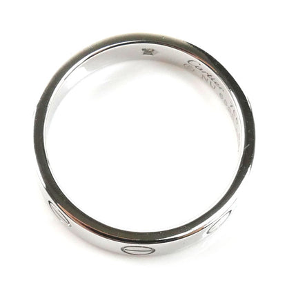 CARTIER カルティエ K18WG ホワイトゴールド ミニラブ 1Pダイヤ リング・指輪 B4050551 ダイヤモンド 11号 51 4.6g レディース【中古】