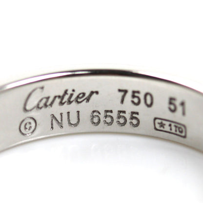 CARTIER カルティエ K18WG ホワイトゴールド ミニラブ 1Pダイヤ リング・指輪 B4050551 ダイヤモンド 11号 51 4.6g レディース【中古】