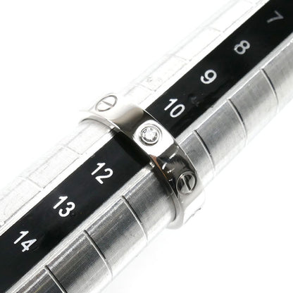 CARTIER カルティエ K18WG ホワイトゴールド ミニラブ 1Pダイヤ リング・指輪 B4050551 ダイヤモンド 11号 51 4.6g レディース【中古】