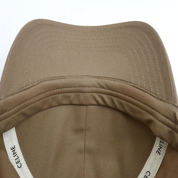 CELINE セリーヌ トリオンフ キャップ ベージュ 2AUT6969P.09RE M ベースボール ユニセックス【中古】【美品】