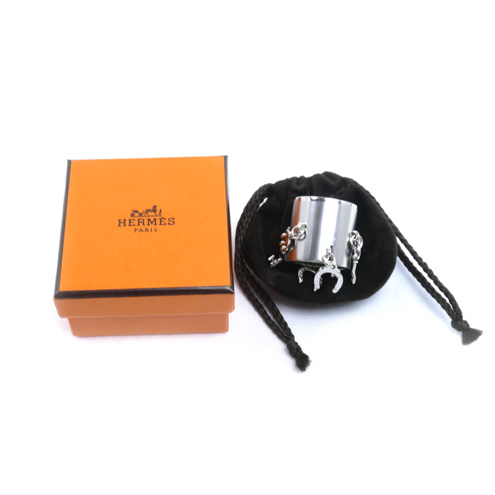 HERMES エルメス メタル チャームズ スカーフリング H603973S 00 レディース【未使用】【買取品】