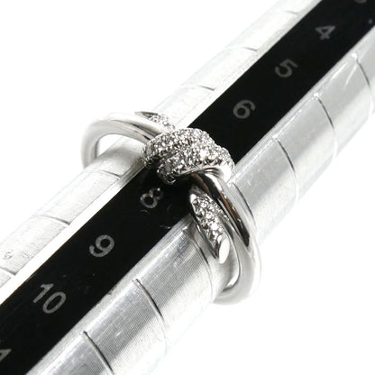 TIFFANY&Co. ティファニー K18WG ホワイトゴールド ノット リング・指輪 70302772 ダイヤモンド 10号 3.7g レディース【中古】【美品】