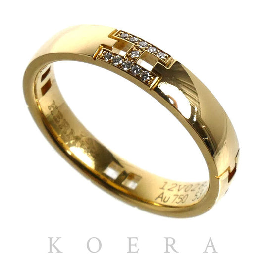 HERMES エルメス K18YG イエローゴールド ヘラクレス リング・指輪 ダイヤモンド 12.5号 53 4.0g レディース【中古】【美品】