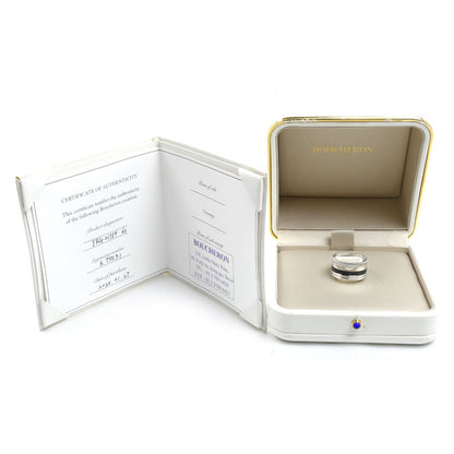 Boucheron ブシュロン K18WG ホワイトゴールド キャトル ブラック ラージ リング・指輪 JRG01789 20号 60 15.0g メンズ【中古】【美品】