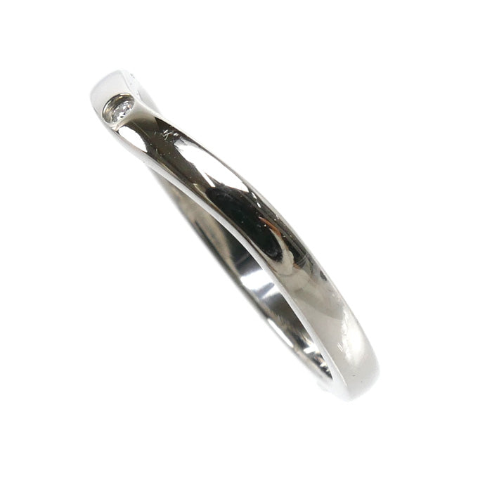 CARTIER カルティエ Pt950プラチナ バレリーナ カーブ ウェディング 3Pダイヤ リング・指輪 B4092951 ダイヤモンド 11号 51 3.3g レディース【中古】【美品】