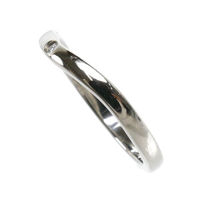 CARTIER カルティエ Pt950プラチナ バレリーナ カーブ ウェディング 3Pダイヤ リング・指輪 B4092951 ダイヤモンド 11号 51 3.3g レディース【中古】【美品】