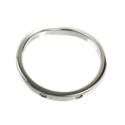 CARTIER カルティエ Pt950プラチナ バレリーナ カーブ ウェディング 3Pダイヤ リング・指輪 B4092951 ダイヤモンド 11号 51 3.3g レディース【中古】【美品】