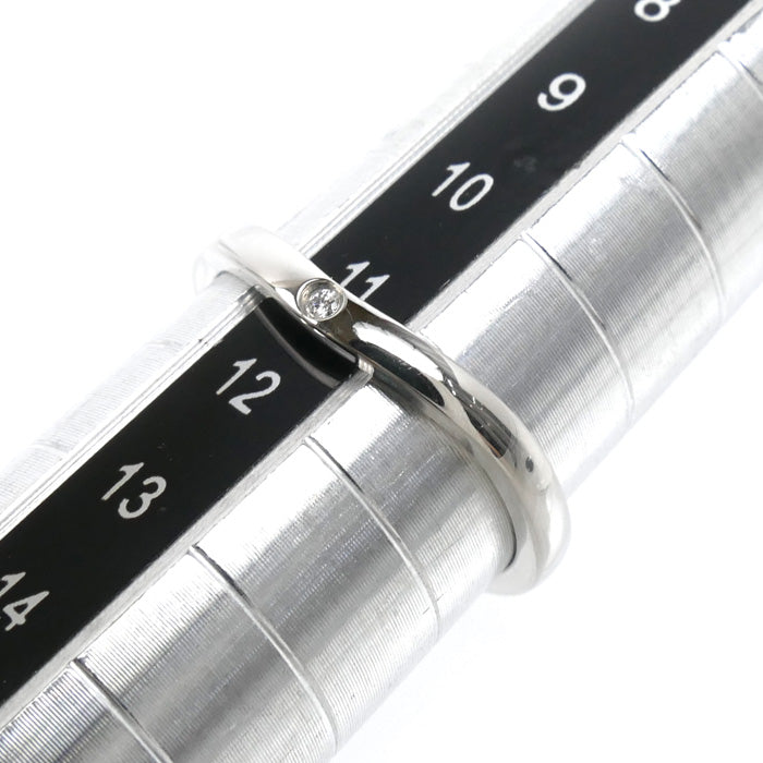 CARTIER カルティエ Pt950プラチナ バレリーナ カーブ ウェディング 3Pダイヤ リング・指輪 B4092951 ダイヤモンド 11号 51 3.3g レディース【中古】【美品】