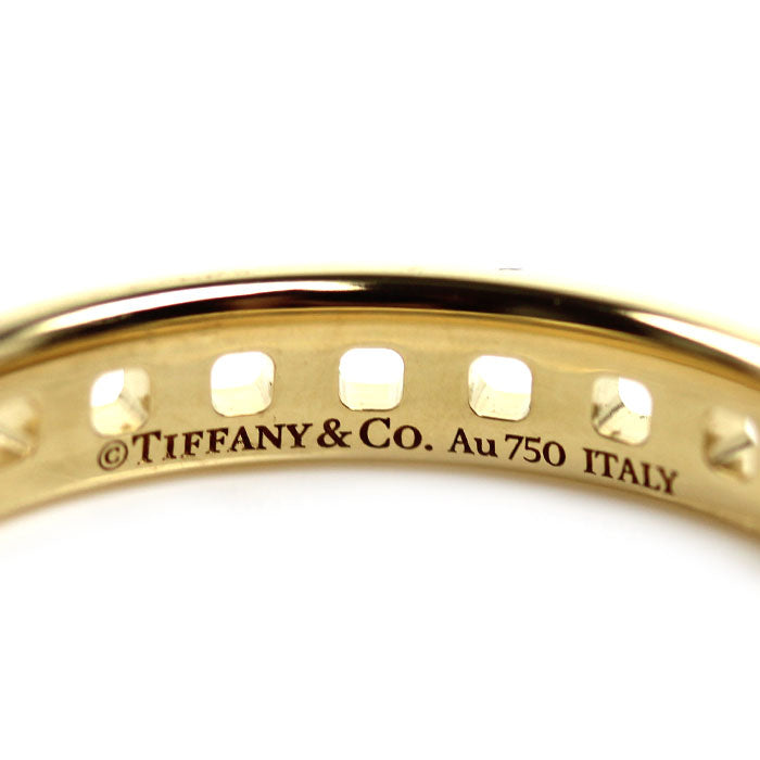 TIFFANY&Co. ティファニー K18YG イエローゴールド Tトゥルー ナロー リング・指輪 15号 3.7g レディース【中古】