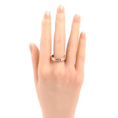 TIFFANY&Co. ティファニー K18PG ピンクゴールド T TWOナロー リング・指輪 ダイヤモンド 21号 6.2g レディース【中古】