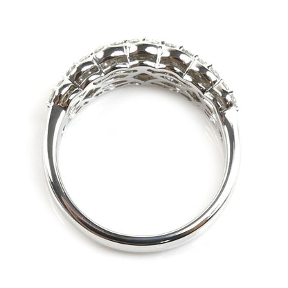 K18WG ホワイトゴールド リング・指輪 ダイヤモンド0.92ct 14号 6.0g レディース【中古】【美品】