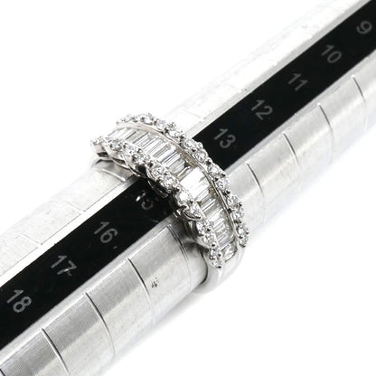 K18WG ホワイトゴールド リング・指輪 ダイヤモンド0.92ct 14号 6.0g レディース【中古】【美品】