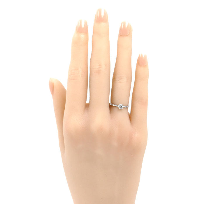 CARTIER カルティエ Pt950プラチナ エタンセル ドゥ カルティエ ハーフエタニティ リング・指輪 N4744345 ダイヤモンド0.24ct 5号 45 1.6g レディース【中古】【美品】