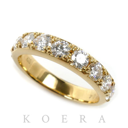 K18YG イエローゴールド リング・指輪 ダイヤモンド1.504ct 14号 4.2g レディース【中古】