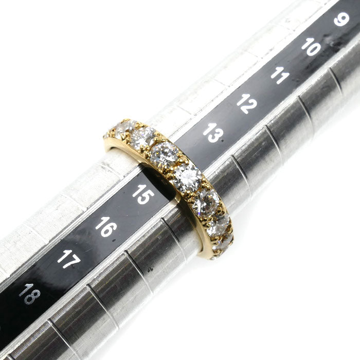 K18YG イエローゴールド リング・指輪 ダイヤモンド1.504ct 14号 4.2g レディース【中古】