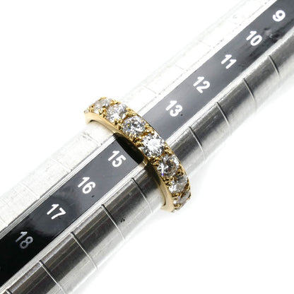 K18YG イエローゴールド リング・指輪 ダイヤモンド1.504ct 14号 4.2g レディース【中古】