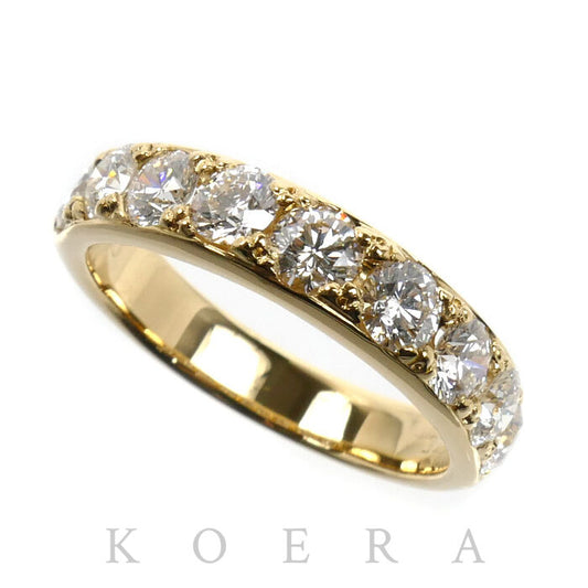 K18YG イエローゴールド リング・指輪 ダイヤモンド1.575ct 14号 4.9g レディース【中古】