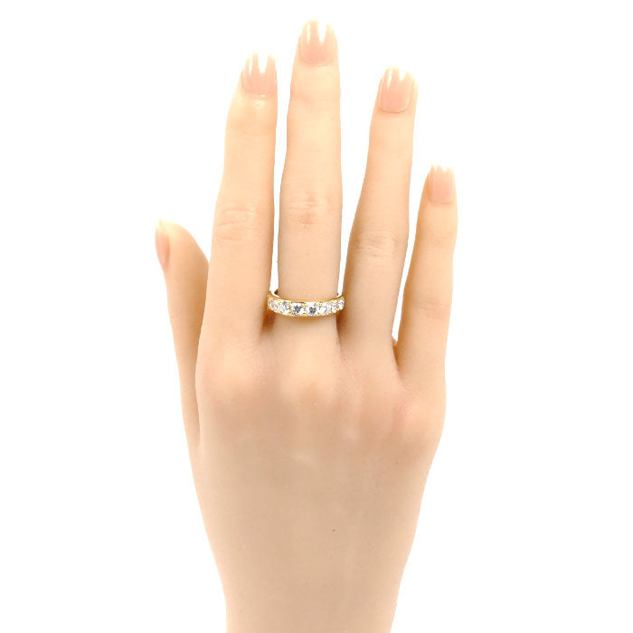 K18YG イエローゴールド リング・指輪 ダイヤモンド1.575ct 14号 4.9g レディース【中古】