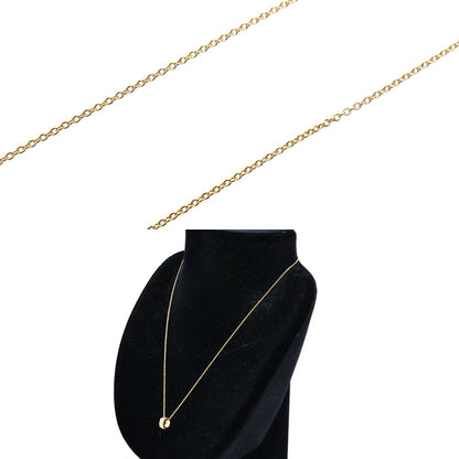 STAR JEWELRY スタージュエリー K18YG イエローゴールド ネックレス ダイヤモンド0.03ct 2.5g 40cm レディース【中古】