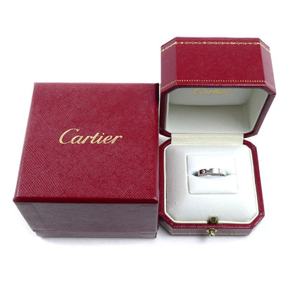 CARTIER カルティエ Pt950プラチナ ウェディング 1Pダイヤ リング・指輪 B4051347 ダイヤモンド 7号 47 4.2g レディース【中古】