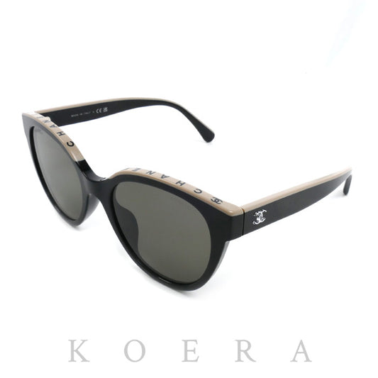 CHANEL シャネル バタフライ シェイプ サングラス ブラック A71339 5414-A C.534/3 54□20 140 3N レディース【中古】【美品】