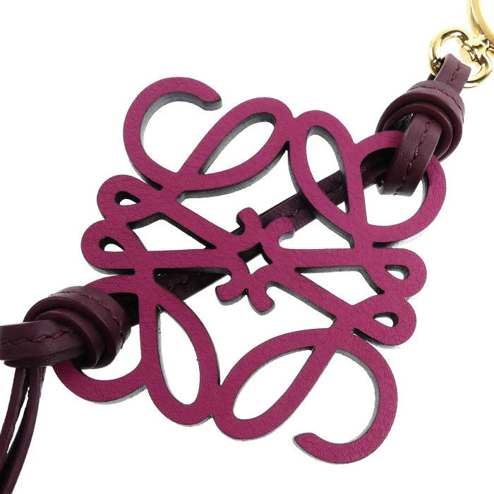 LOEWE ロエベ GP 本革 アナグラム チャーム C621232XDB レディース【中古】【美品】