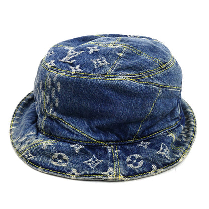 LOUIS VUITTON ルイ・ヴィトン ボネ・ダミエジャイアント ハット ウェーブモノグラム ブルー MP2733 NX0230 58 ユニセックス【中古】