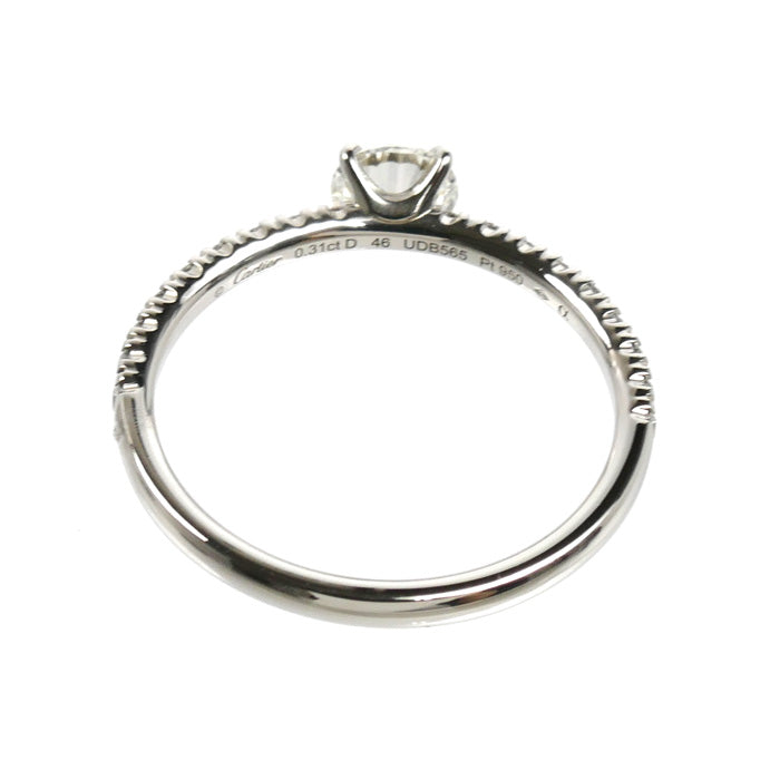 CARTIER カルティエ Pt950プラチナ エタンセル ドゥ カルティエ ハーフエタニティ リング・指輪 ダイヤモンド0.31ct 6号 46 1.7g レディース【中古】【美品】