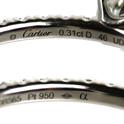 CARTIER カルティエ Pt950プラチナ エタンセル ドゥ カルティエ ハーフエタニティ リング・指輪 ダイヤモンド0.31ct 6号 46 1.7g レディース【中古】【美品】
