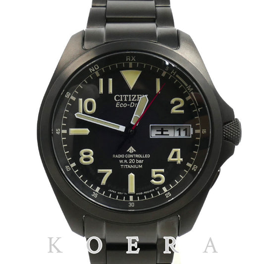 CITIZEN シチズン エコドライブ PROMASTER LAND 腕時計 ソーラー AT6085-50E/H100-R014749 電波 メンズ【中古】【美品】