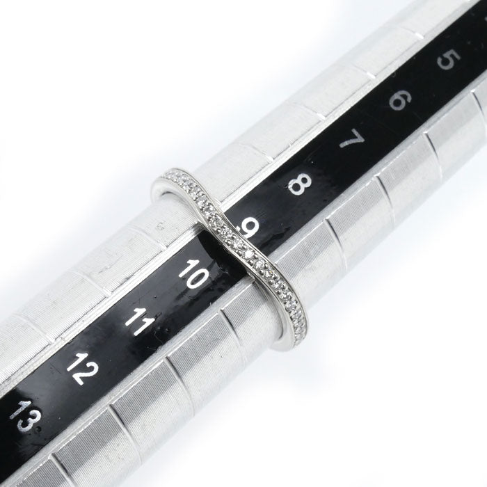 CARTIER カルティエ Pt950プラチナ バレリーナカーブ ハーフエタニティ リング・指輪 B4093049 ダイヤモンド 9号 49 2.9g レディース【中古】【美品】