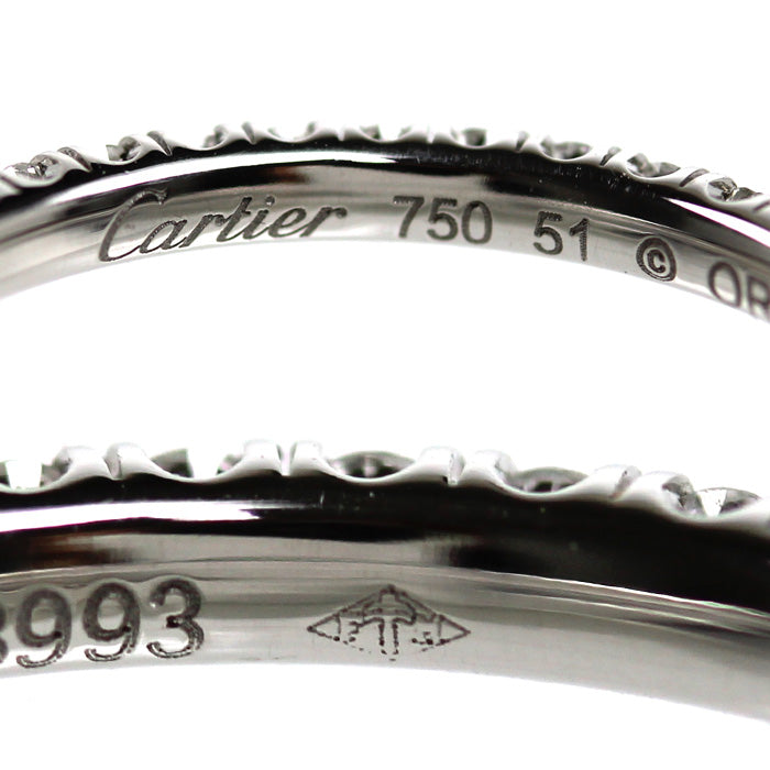 CARTIER カルティエ K18WG ホワイトゴールド エタンセル ドゥ カルティエ フルエタニティ リング・指輪 B4077951 ダイヤモンド 10.5号 51 1.6g レディース【中古】【美品】