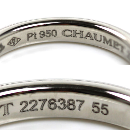 Chaumet ショーメ Pt950プラチナ クラシック マリッジリング エターナル ドゥ ショーメ リング・指輪 ダイヤモンド 14.5号 55 6.8g レディース【中古】