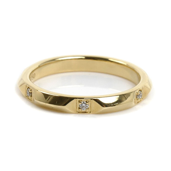 TIFFANY&Co. ティファニー K18YG イエローゴールド トゥルーバンド ダイヤ リング・指輪 ダイヤモンド 13号 3.3g レディース【中古】【美品】