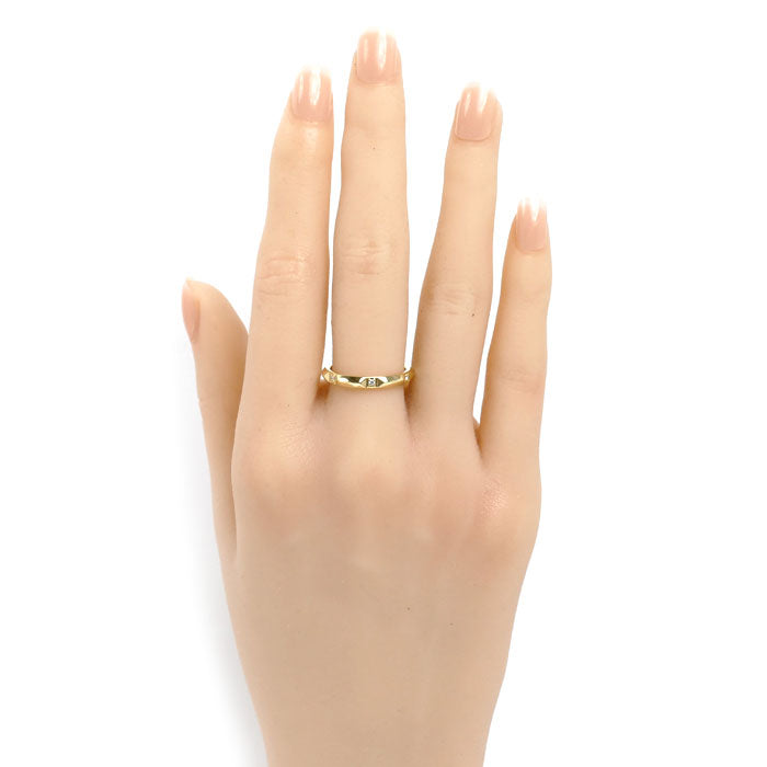 TIFFANY&Co. ティファニー K18YG イエローゴールド トゥルーバンド ダイヤ リング・指輪 ダイヤモンド 13号 3.3g レディース【中古】【美品】