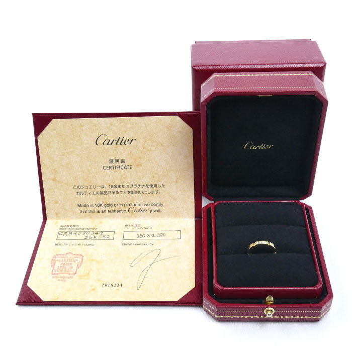 CARTIER カルティエ K18YG イエローゴールド マイヨンパンテール 4P ダイヤ リング・指輪 B4080347 ダイヤモンド 7号 47 3.8g レディース【中古】