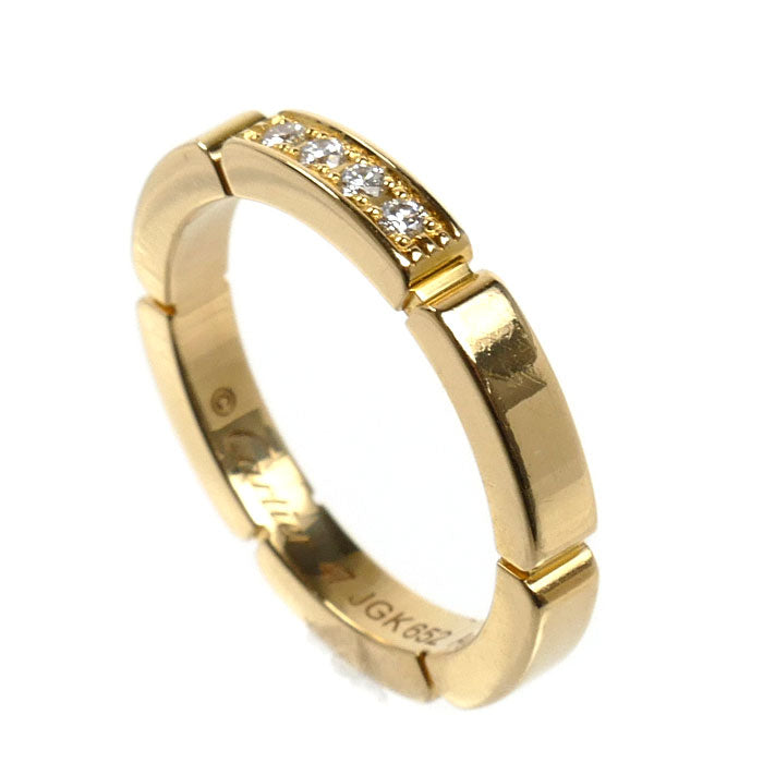 CARTIER カルティエ K18YG イエローゴールド マイヨンパンテール 4P ダイヤ リング・指輪 B4080347 ダイヤモンド 7号 47 3.8g レディース【中古】