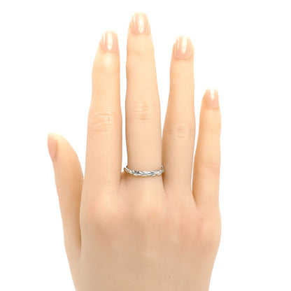 CHANEL シャネル Pt950プラチナ マトラッセ リング・指輪 14号 54 3.2g レディース【中古】【美品】