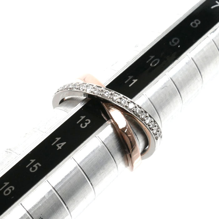Vendome Aoyama ヴァンドーム青山 K18PG/Pt950 リング・指輪 ダイヤモンド0.19ct 12号 5.1g レディース【中古】