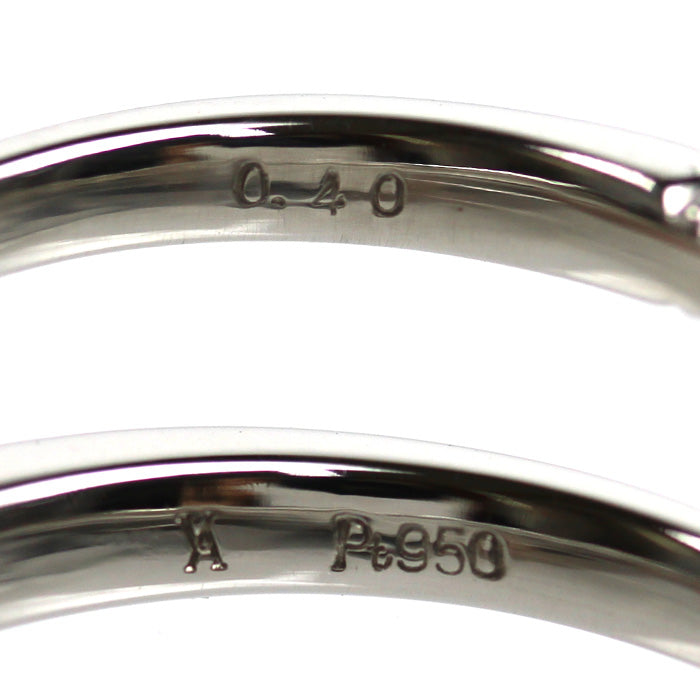 Vendome Aoyama ヴァンドーム青山 Pt950プラチナ ハーフエタニティ リング・指輪 APVR038607DI ダイヤモンド0.40ct 9号 3.1g レディース【中古】【美品】
