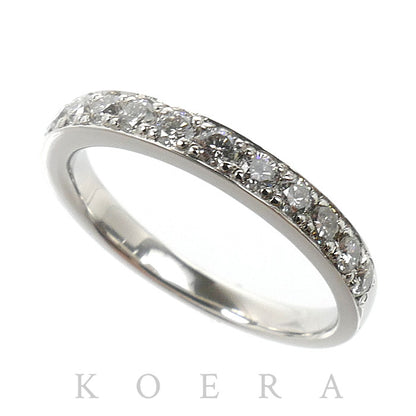 Vendome Aoyama ヴァンドーム青山 Pt950プラチナ ハーフエタニティ リング・指輪 ダイヤモンド0.38ct 7号 3.2g レディース【中古】【美品】