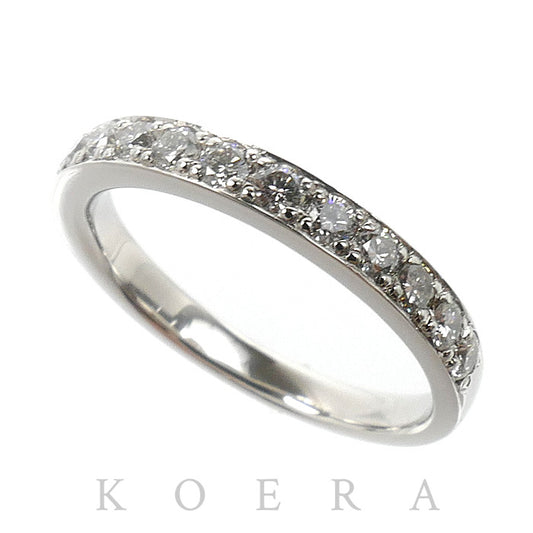 Vendome Aoyama ヴァンドーム青山 Pt950プラチナ ハーフエタニティ リング・指輪 ダイヤモンド0.38ct 7号 3.2g レディース【中古】【美品】