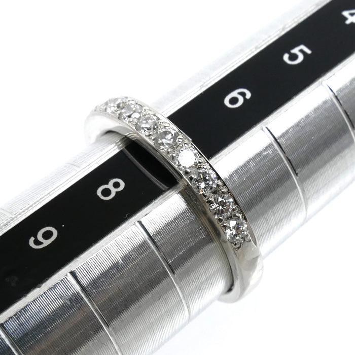 Vendome Aoyama ヴァンドーム青山 Pt950プラチナ ハーフエタニティ リング・指輪 ダイヤモンド0.38ct 7号 3.2g レディース【中古】【美品】
