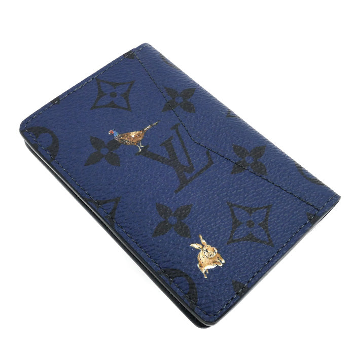 LOUIS VUITTON ルイ・ヴィトン ポケット オーガナイザー カードケース モノグラムフォレスト マリーヌ M26979 IC ユニセックス【中古】【美品】